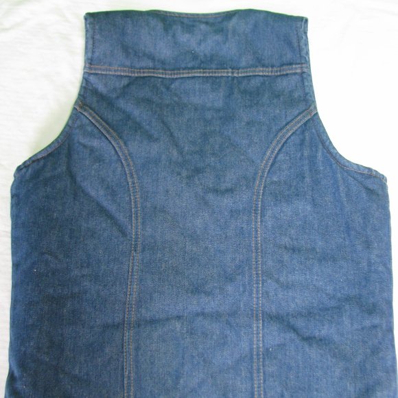 Vintage Wrangler Fleece-Lined No Fault Denim Vest - Picture 5 of 7